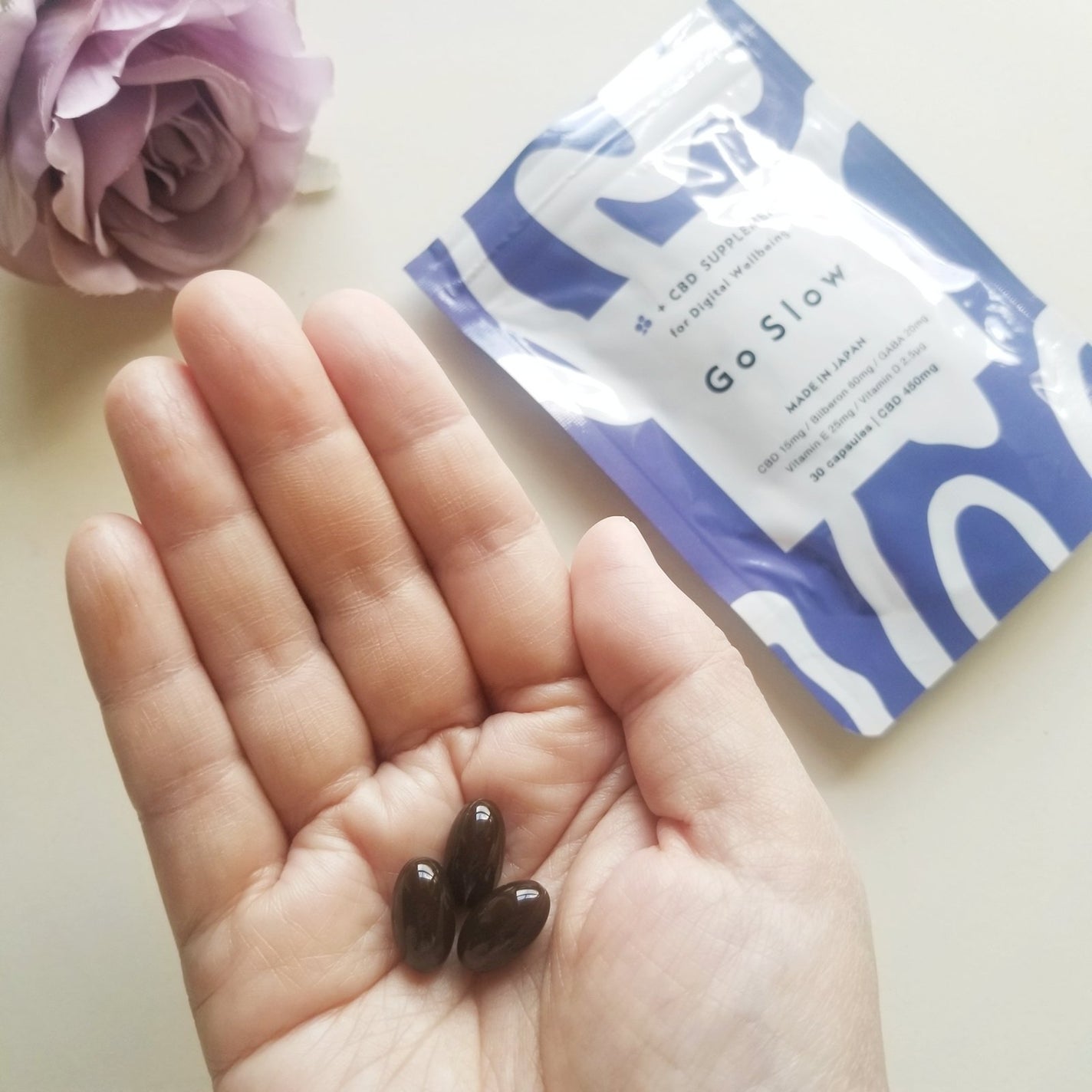 CBDサプリメント for デジタルウェルビーイング/Go Slow/健康サプリメントを使ったクチコミ(3枚目)