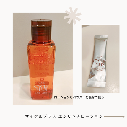 エンリッチ ローション/サイクルプラス/化粧水を使ったクチコミ(3枚目)