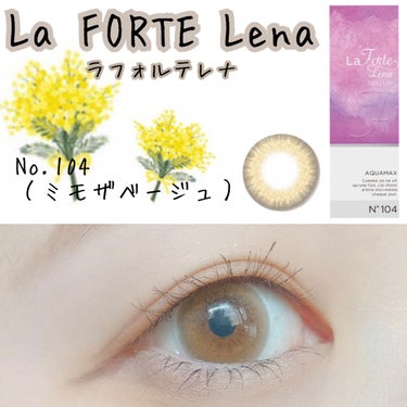 LaFORTE Lena 1day UV No.104 ミモザベージュ/LaFORTE/ワンデー（１DAY）カラコンを使ったクチコミ（1枚目）