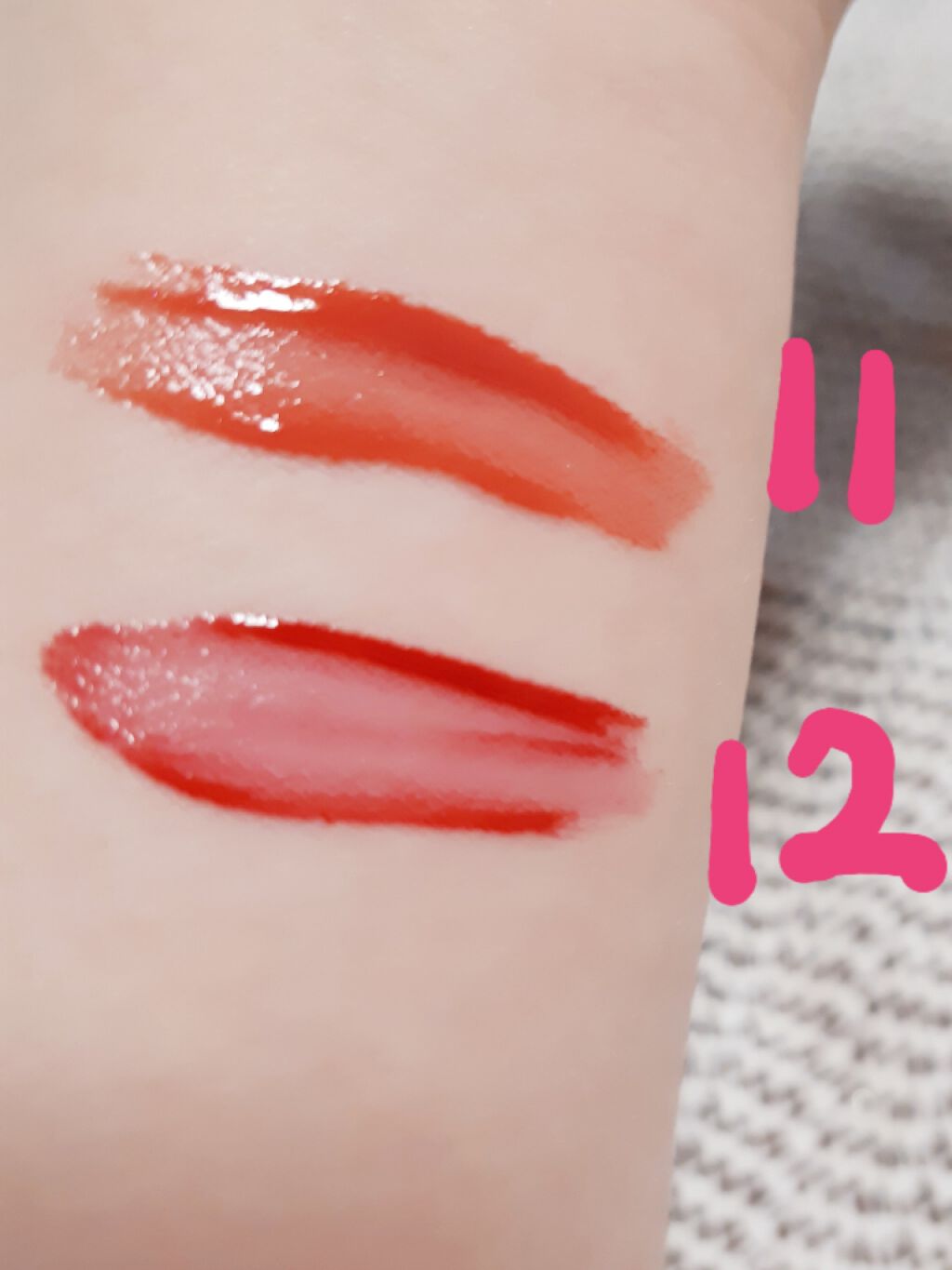 ジューシーラスティングティント/rom&nd/リップティントを使ったクチコミ(3枚目)