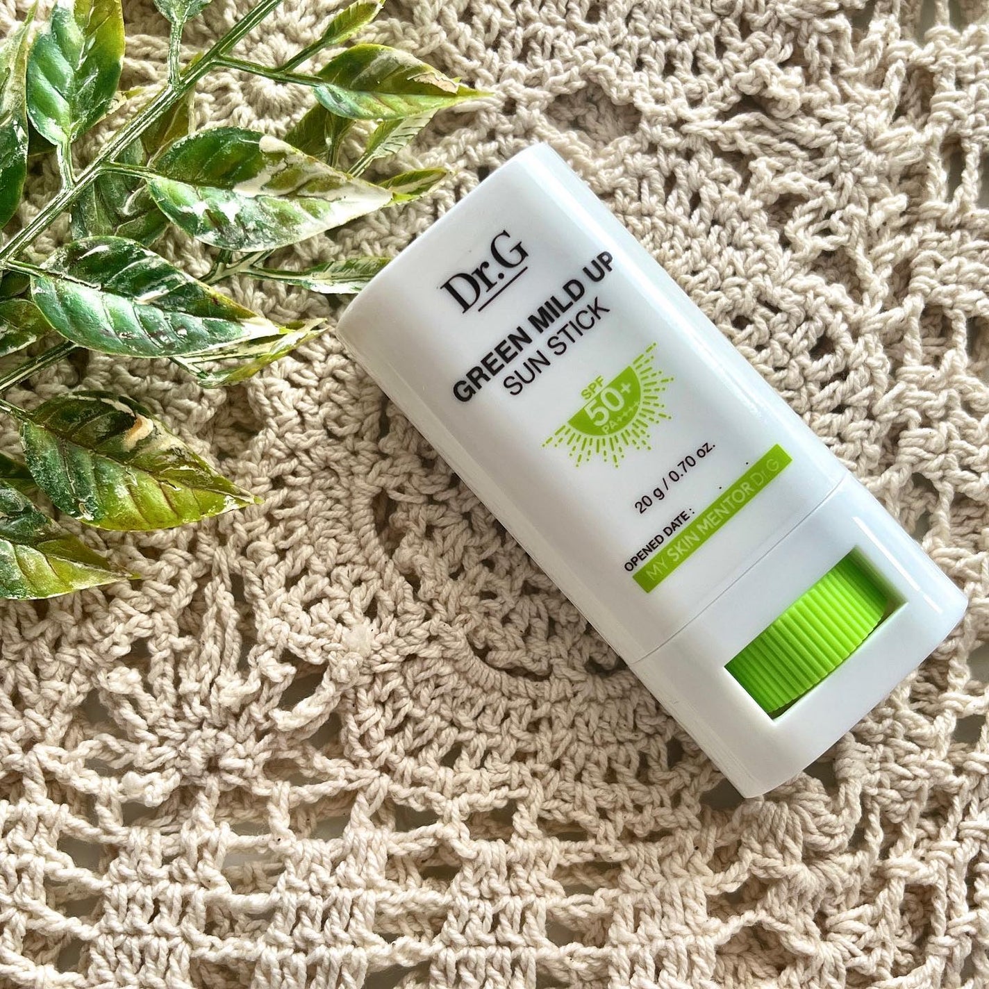 グリーンマイルドサンスティック SPF50+ PA++++/Dr.G/日焼け止めスティックを使ったクチコミ(1枚目)