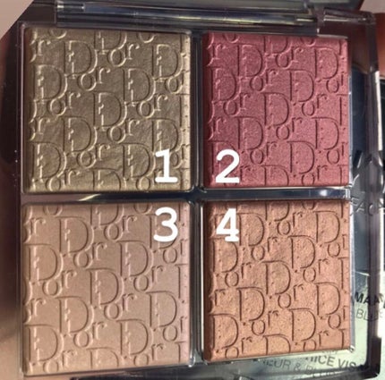 ディオール バックステージ フェイス グロウ パレット/Dior/ハイライトを使ったクチコミ(3枚目)