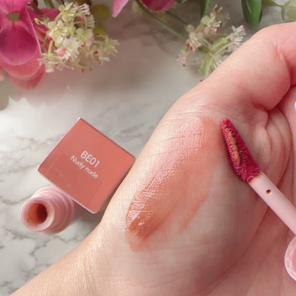 アンドバイロムアンド グラッシーボムティント/&nd by rom&nd/リップティントを使ったクチコミ(2枚目)