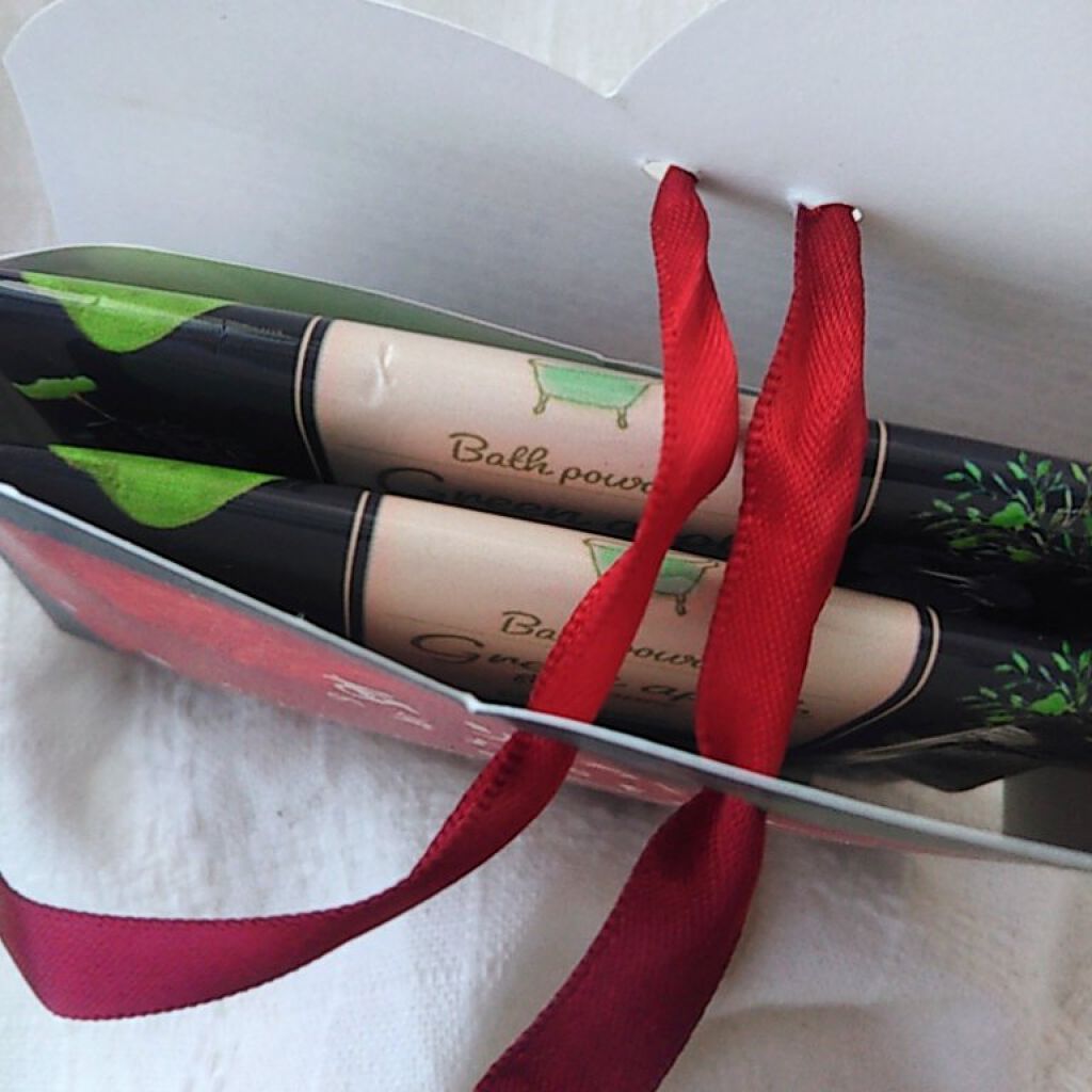 グリーンアップル バスパウダー/ほんやら堂/入浴剤を使ったクチコミ（3枚目）