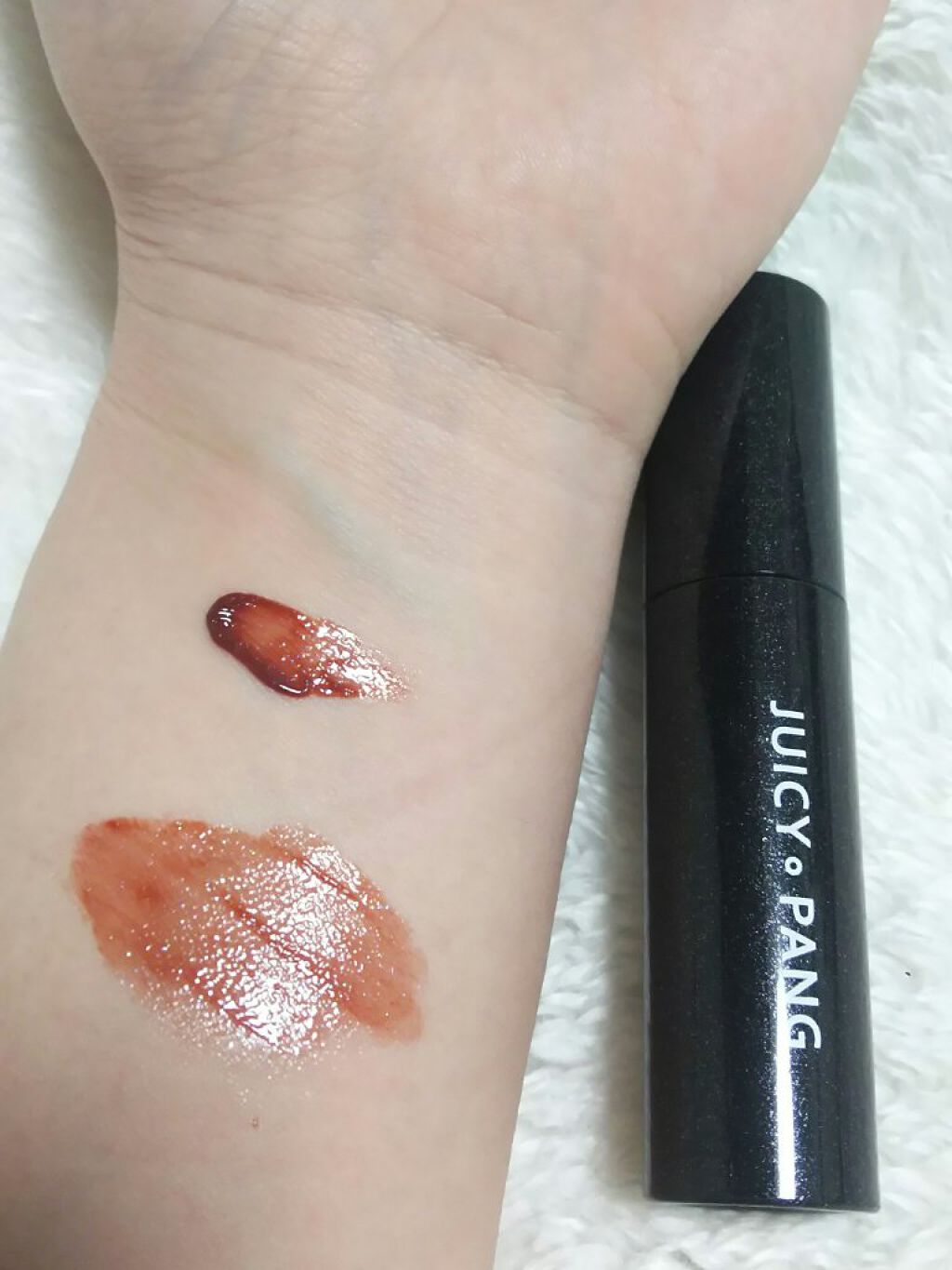 アピュー ジューシーパン スパークリングティント JBR01 呪いの糸車(マレフィセントデザイン)/A’pieu/口紅を使ったクチコミ（2枚目）