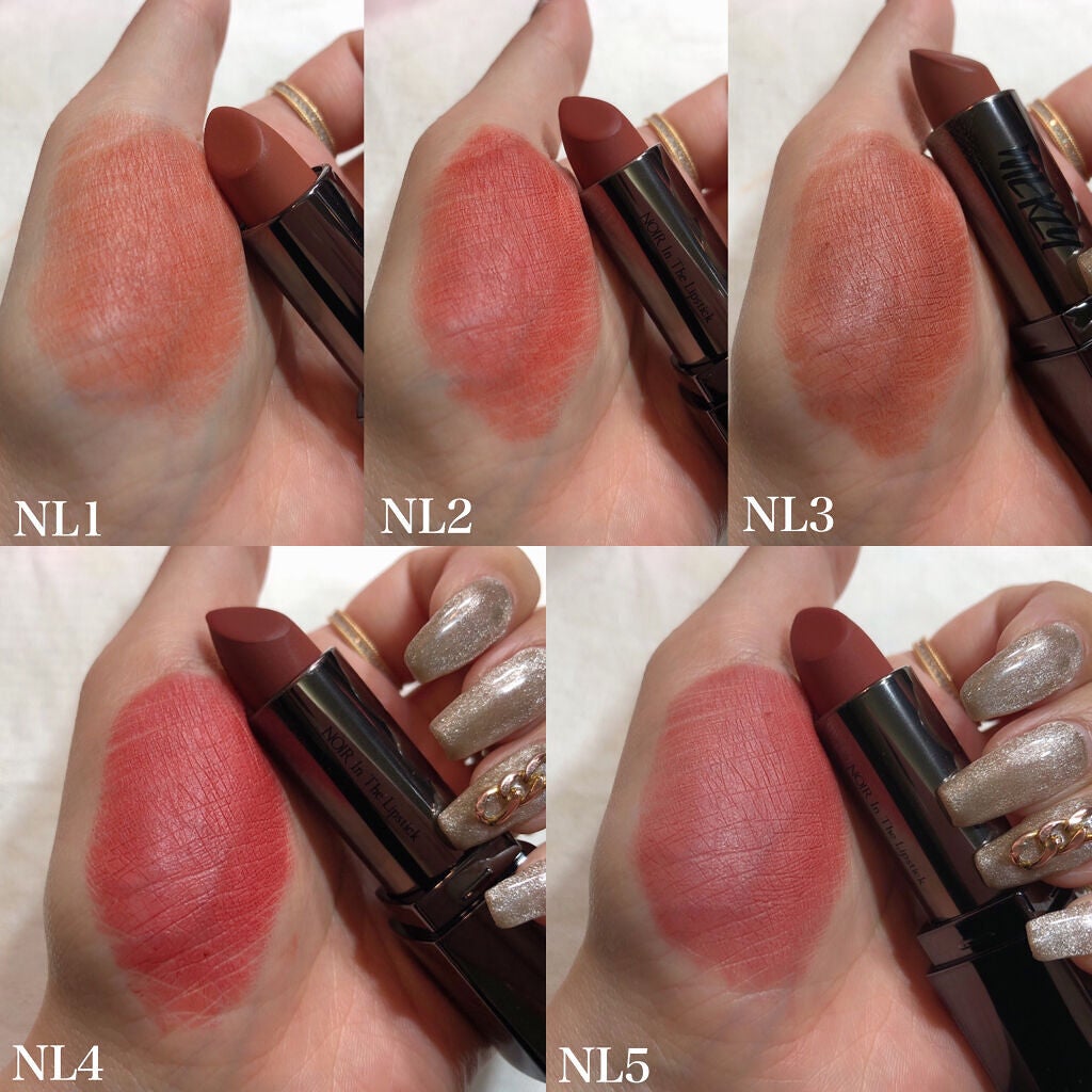 ノワール イン ザ リップスティック/MERZY/口紅を使ったクチコミ(4枚目)