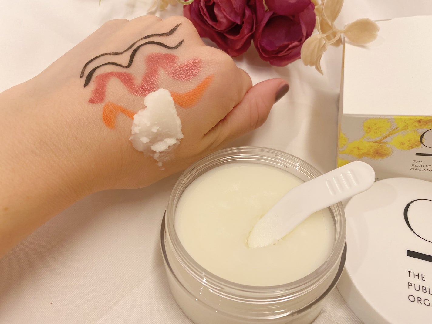 シンクロヌーディー フラワーバタークレンジングバーム/C THE PUBLIC ORGANIC/クレンジングバームを使ったクチコミ(3枚目)