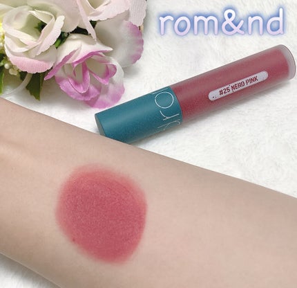 ゼロベルベットティント/rom&nd/リップティントを使ったクチコミ(1枚目)