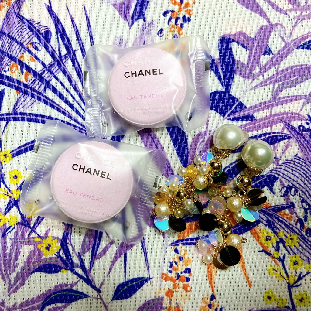 チャンス オー タンドゥル バス タブレット/CHANEL/保湿系入浴剤を使ったクチコミ（2枚目）