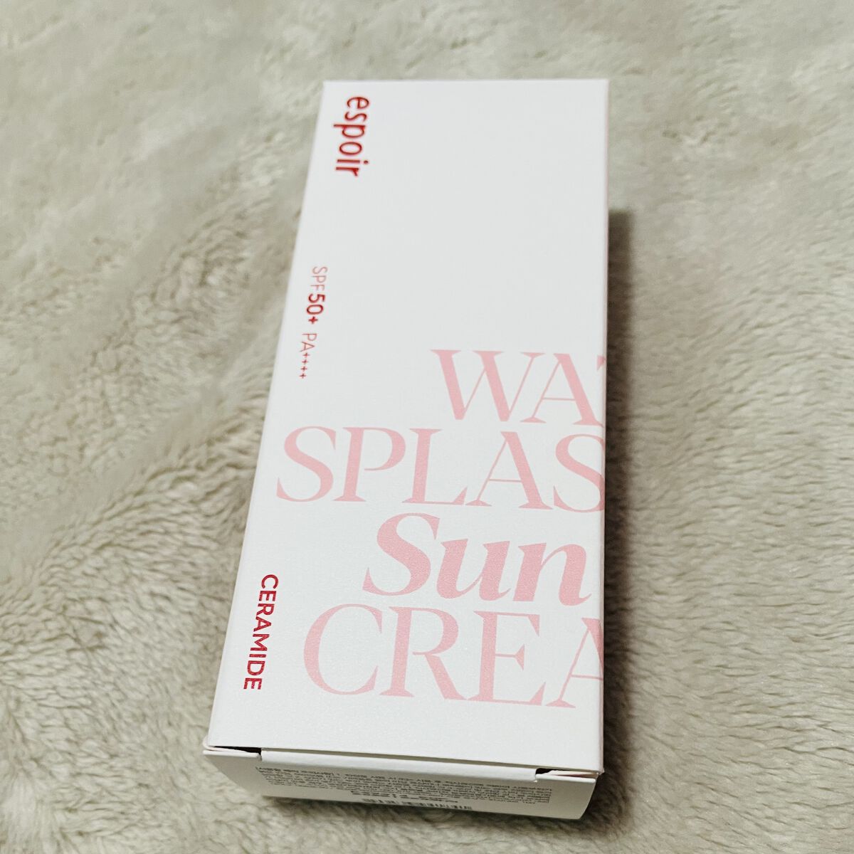 ウォータースプラッシュサンクリーム セラミド/espoir/日焼け止めクリームを使ったクチコミ（1枚目）