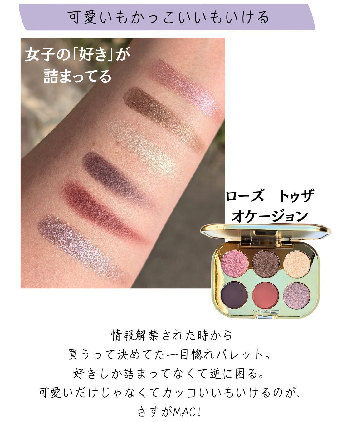 トレジャー アイシャドウ パレット ×6/M・A・C/アイシャドウパレットを使ったクチコミ(6枚目)