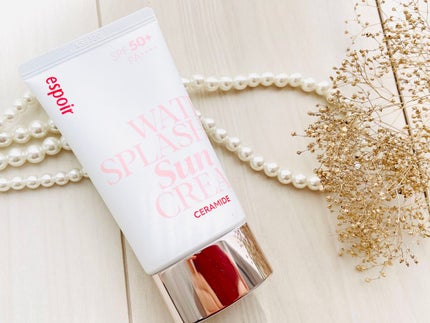 ウォータースプラッシュサンクリーム セラミド/espoir/日焼け止めクリームを使ったクチコミ(2枚目)