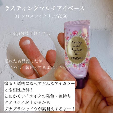 ラスティングマルチアイベース WP/キャンメイク/アイシャドウベースを使ったクチコミ(6枚目)