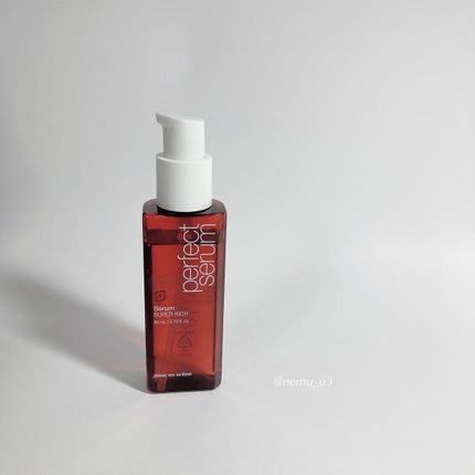 miseenscene パーフェクトセラム リッチセラムのクチコミ「✔︎ ミジャンセン|リッチセラム
リニューアル後のもので、スタイリッシュなデザインになりまし.....」(1枚目)