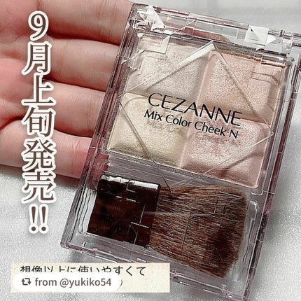 ミックスカラーチークN/CEZANNE/パウダーチークを使ったクチコミ(10枚目)