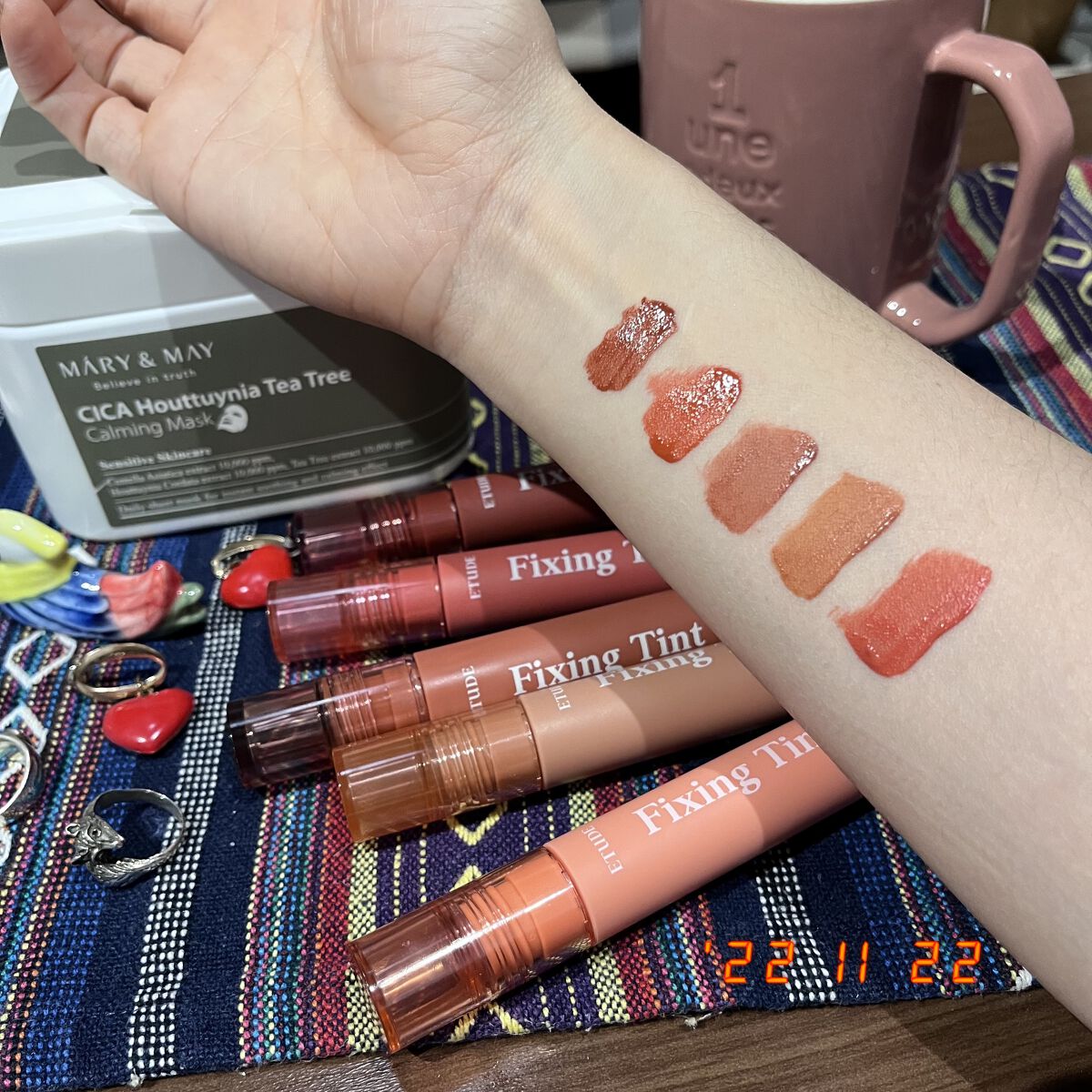 グラスティングウォーターグロス/rom&nd/リップグロスを使ったクチコミ（2枚目）