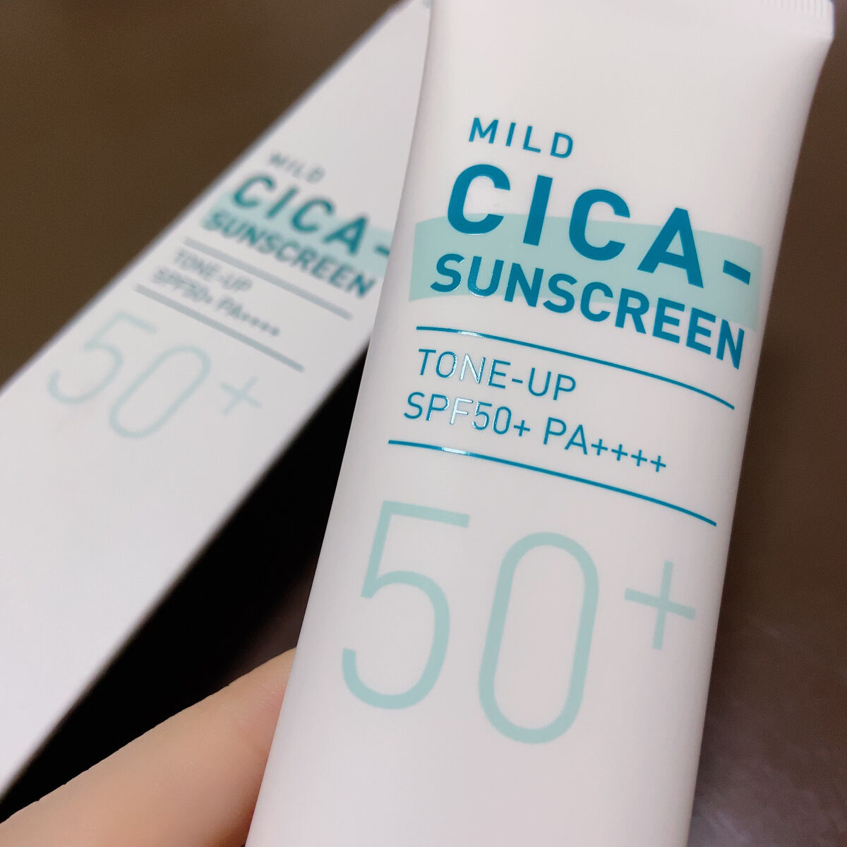 マイルド シカ サンスクリーン SPF50+ / PA++++/innisfree/日焼け止めクリームを使ったクチコミ（2枚目）
