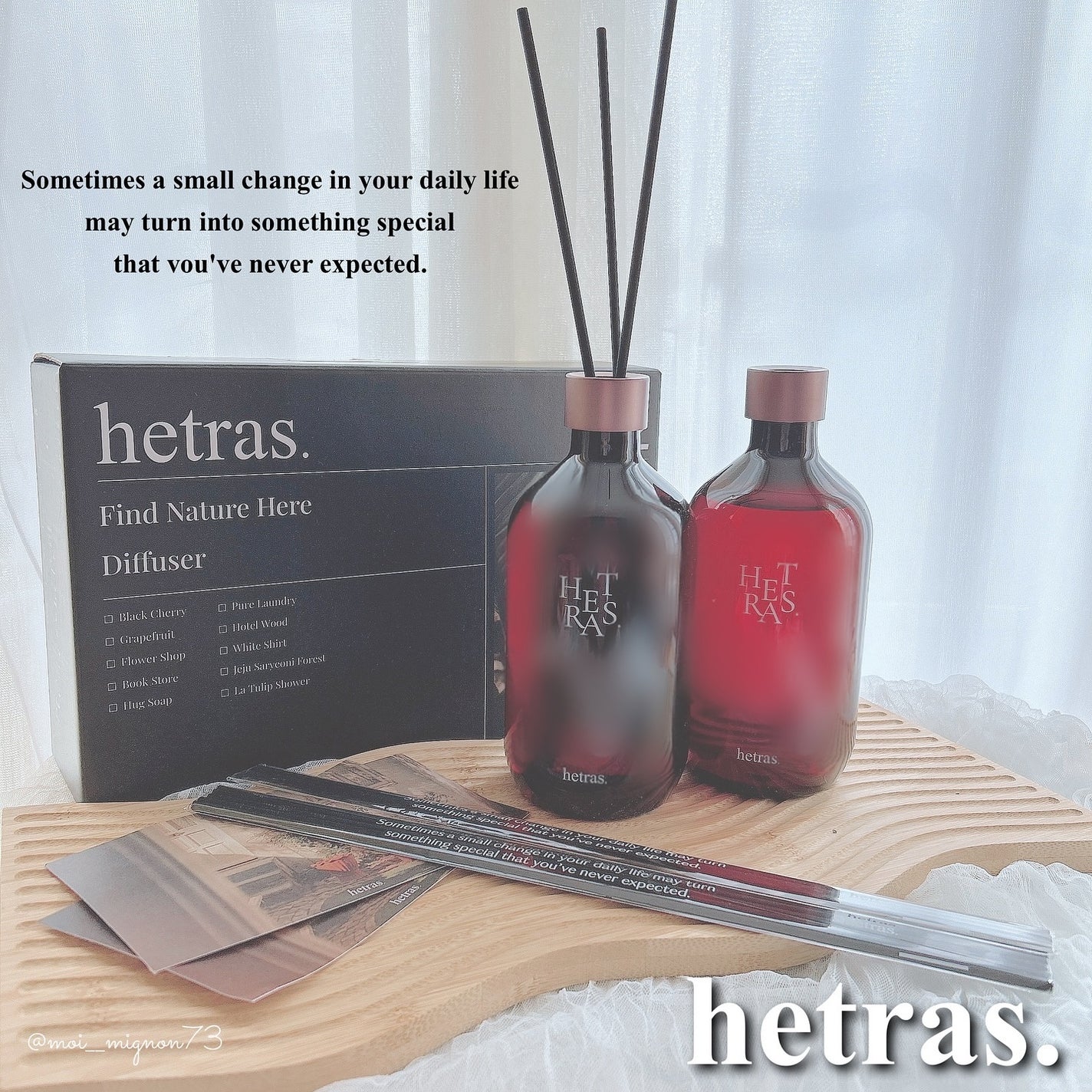 プレミアムディフューザー/hetras/ルームフレグランスを使ったクチコミ(1枚目)