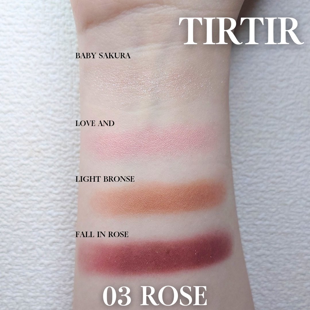 ミルキー メロウ シャドウ 03 ローズ/TIRTIR(ティルティル)/アイシャドウパレットを使ったクチコミ（2枚目）