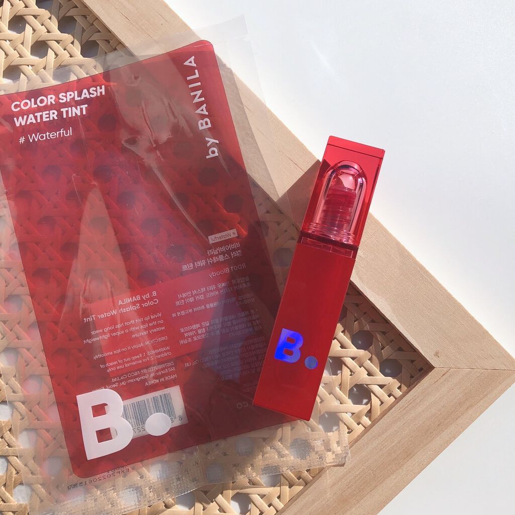 カラースプラッシュウォーターティント/B. by BANILA/リップティントを使ったクチコミ(7枚目)