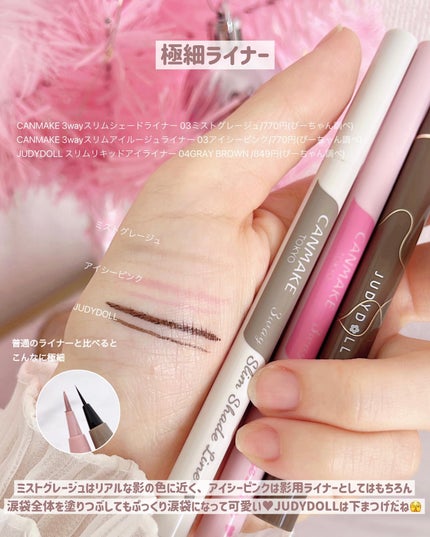 描くふたえアイライナー/CEZANNE/リキッドアイライナーを使ったクチコミ(6枚目)