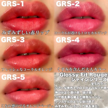 グロッシーフィットルージュ シャイン GRS-4・ビターカシス/LB/口紅を使ったクチコミ（2枚目）