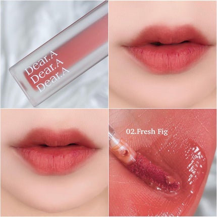 シアーベルベットティント/Dear.A/リップティントを使ったクチコミ(4枚目)