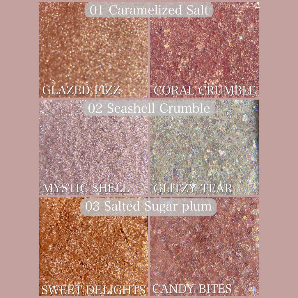  デュオ ポケット グリッター シャドウ/PERIPERA/アイシャドウパレットを使ったクチコミ（3枚目）