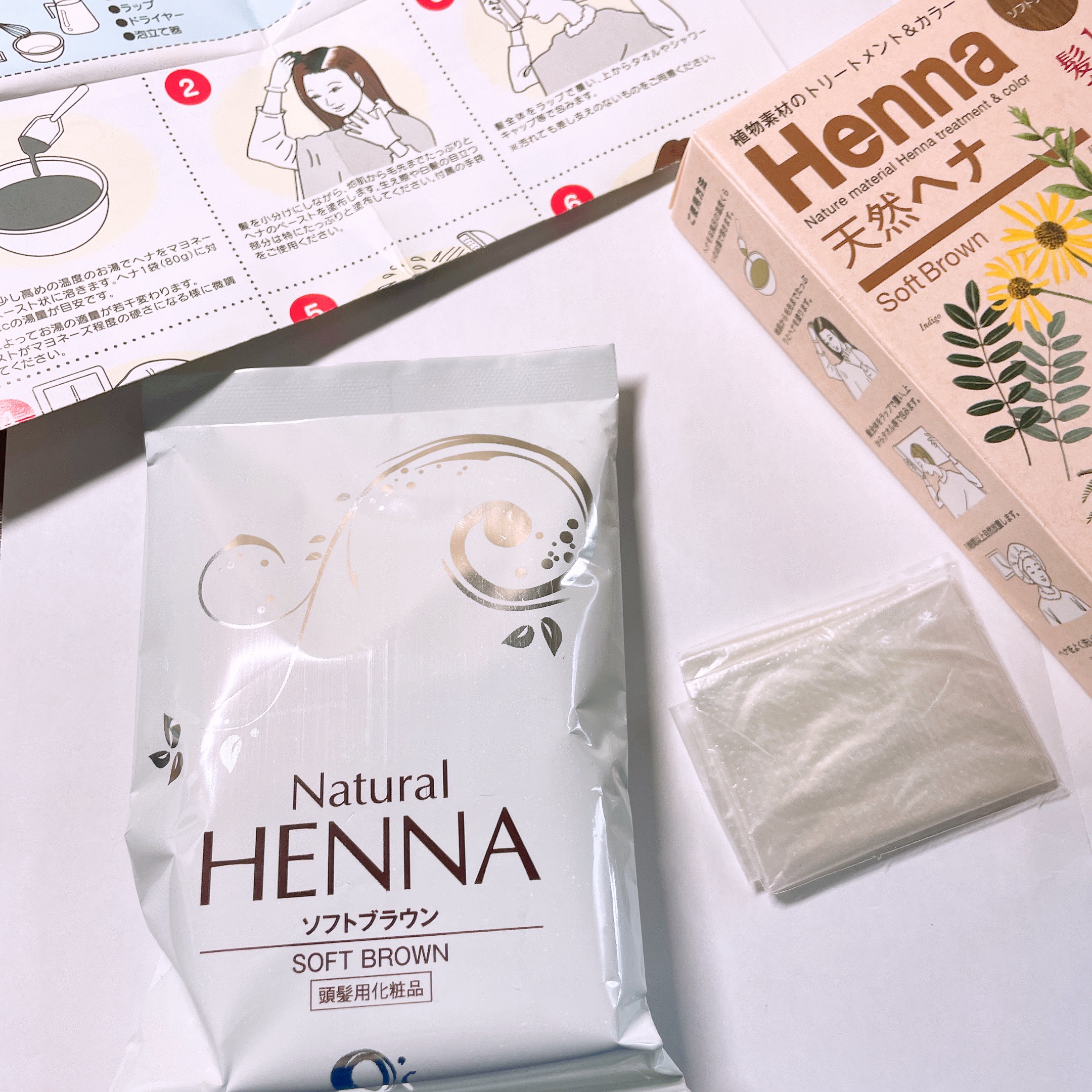 Os Natural Henna ソフトブラウン/Os Natural Henna/ヘアカラーを使ったクチコミ（3枚目）