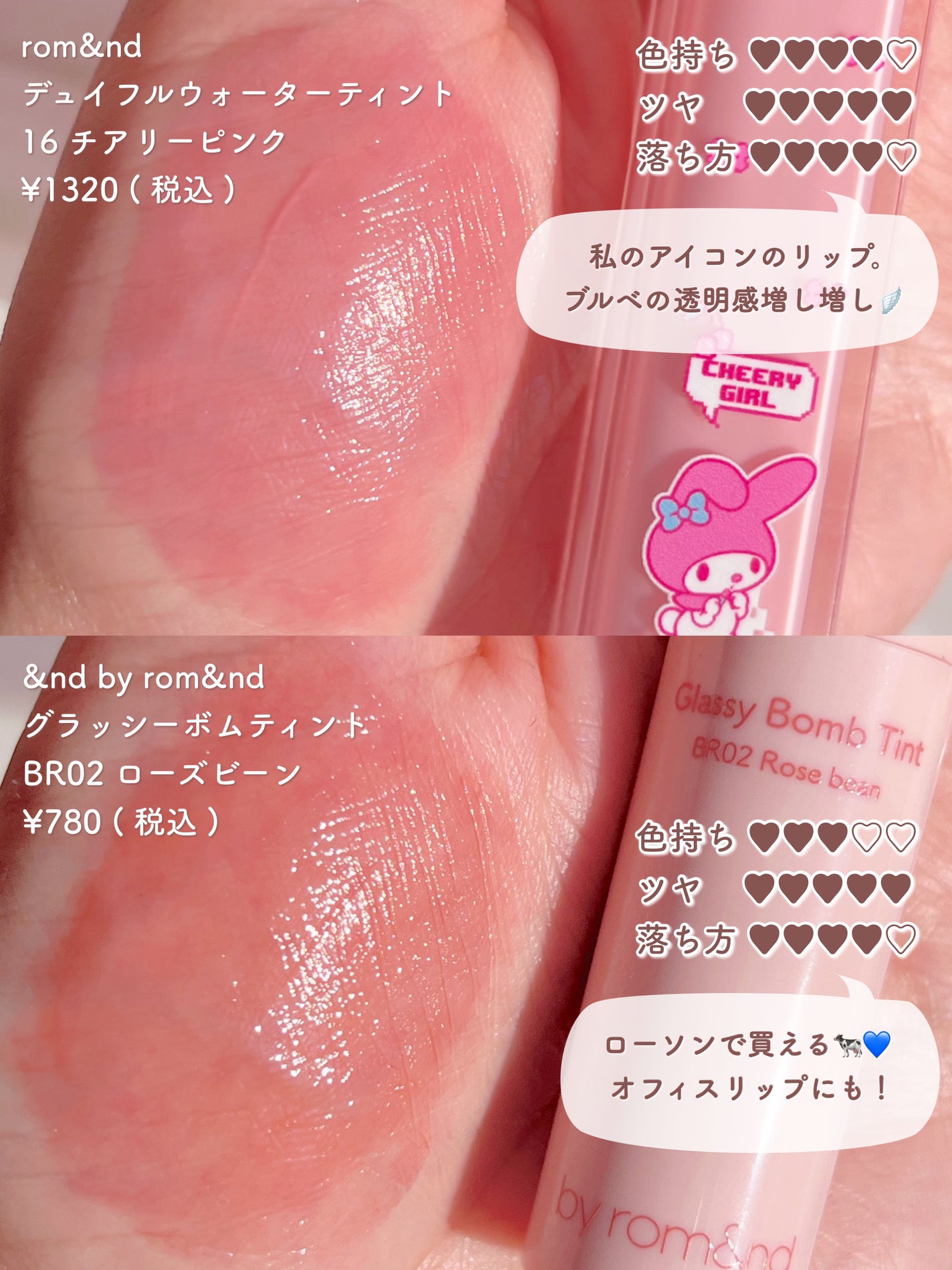 デューティント/AMUSE/リップティントを使ったクチコミ(2枚目)