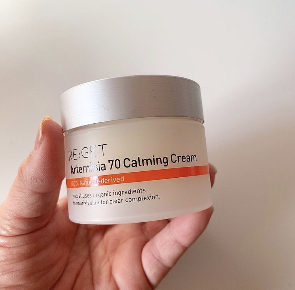 カワラヨモギ70カーミングクリーム/RE:GET/フェイスクリームを使ったクチコミ（2枚目）