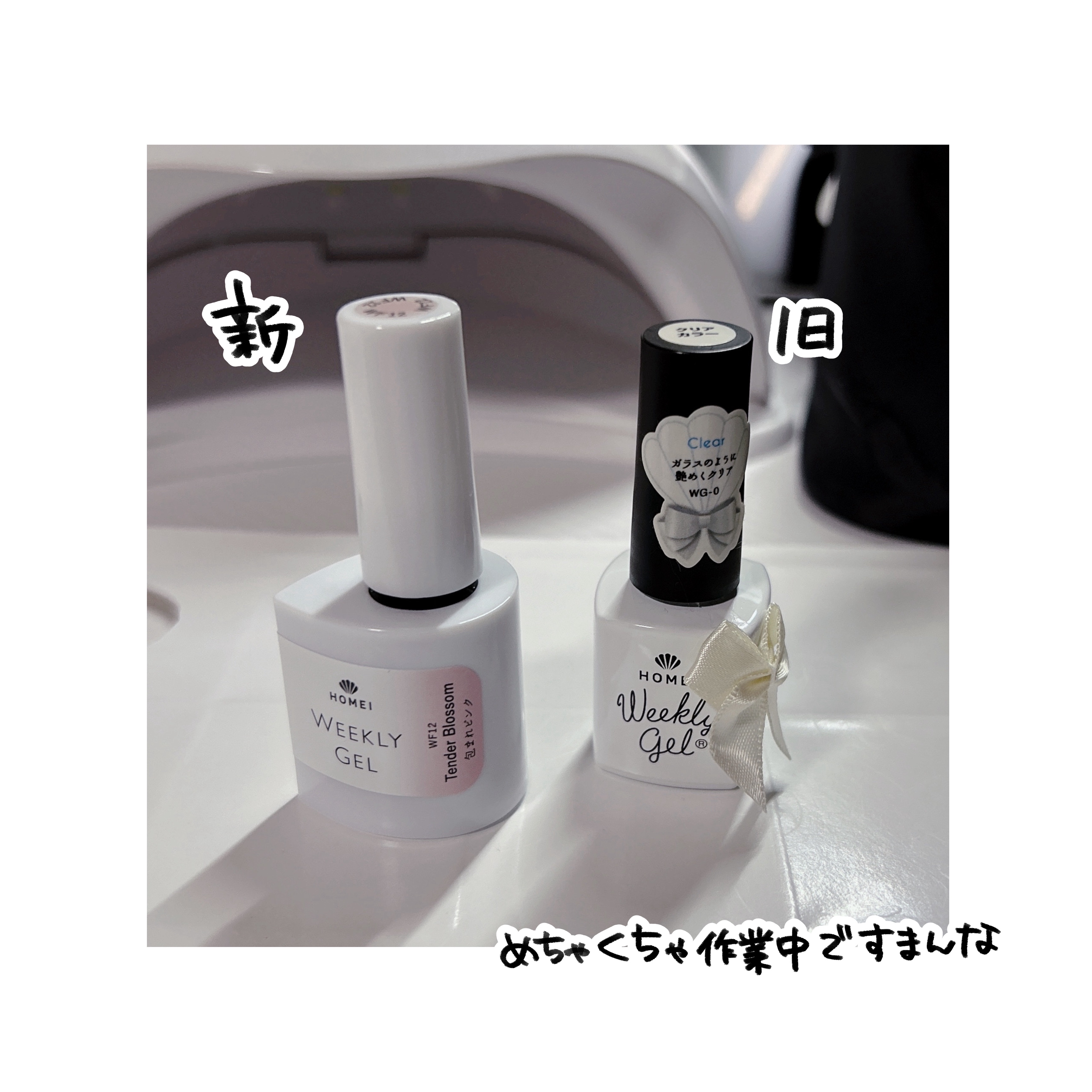 HOMEI ウィークリージェル WF12 テンダーブロッサム(Tender Blossom)/HOMEI/ジェルネイルを使ったクチコミ（2枚目）