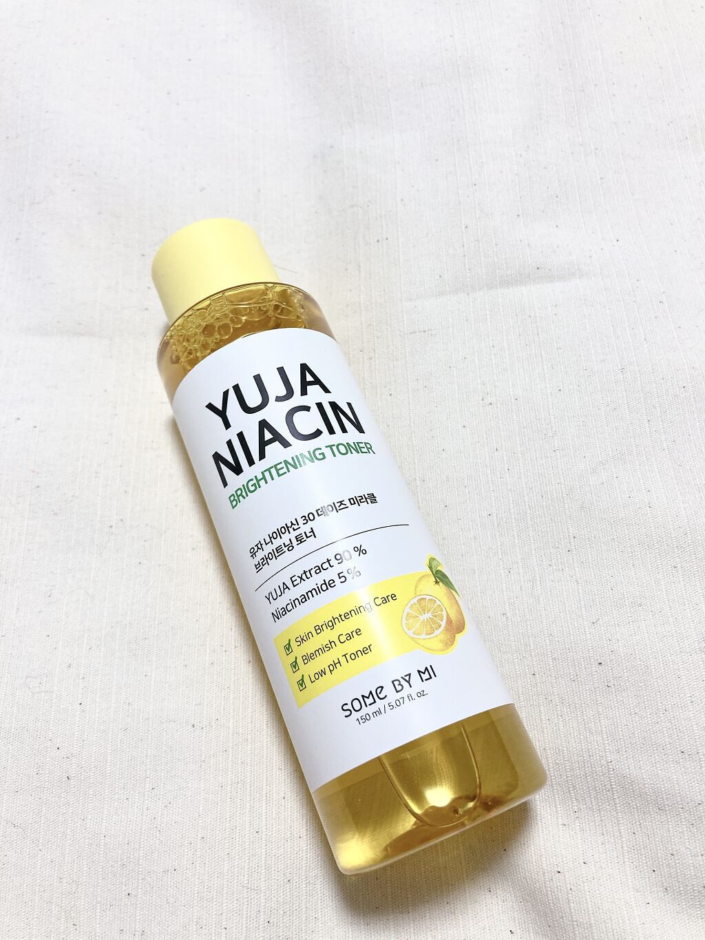 ユズナイアシン30 デイズ ミラクルブライトニング トナー/SOME BY MI/化粧水を使ったクチコミ（2枚目）