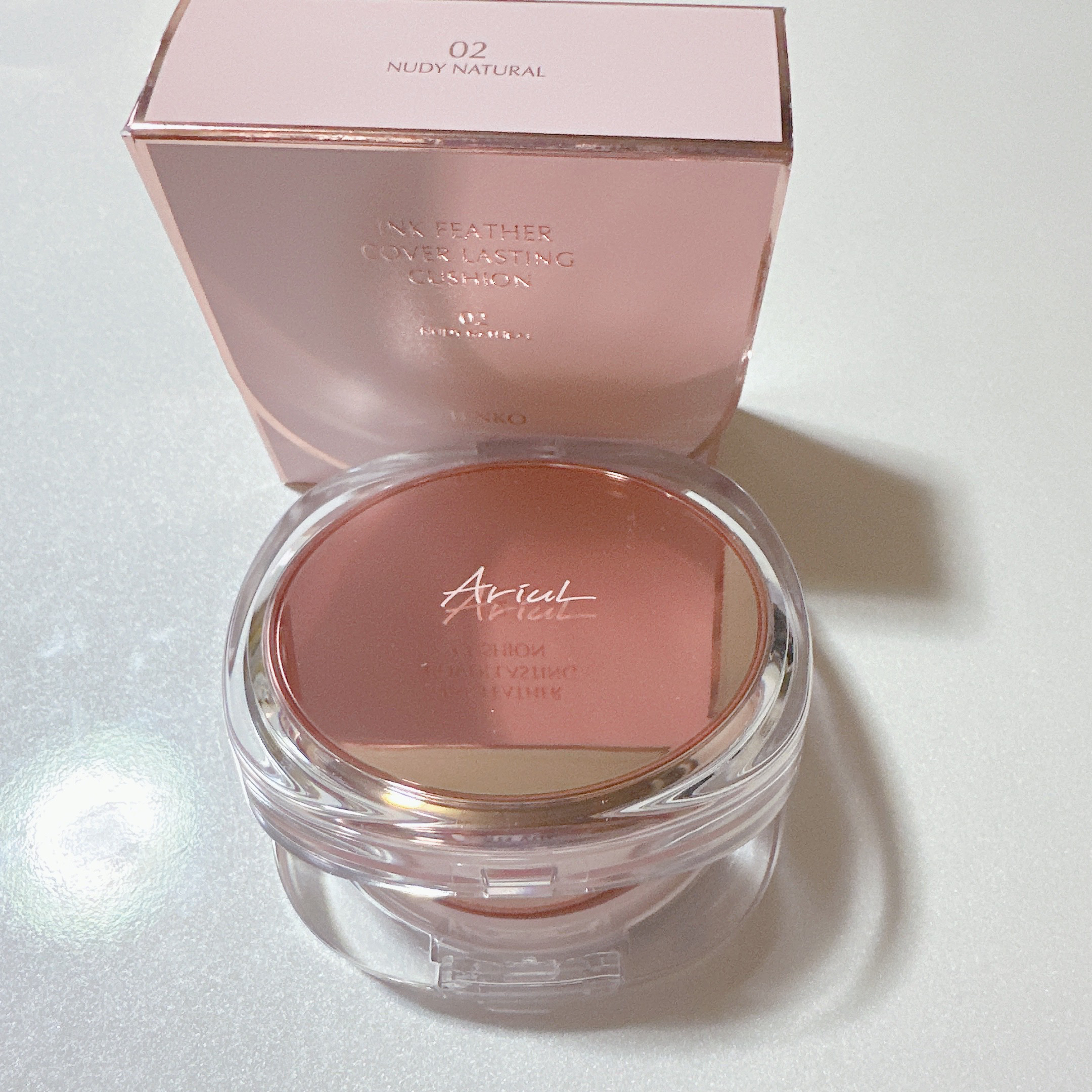 アリウル インクフェザーカバーラスティングクッション/Ariul/クッションファンデーションを使ったクチコミ（2枚目）