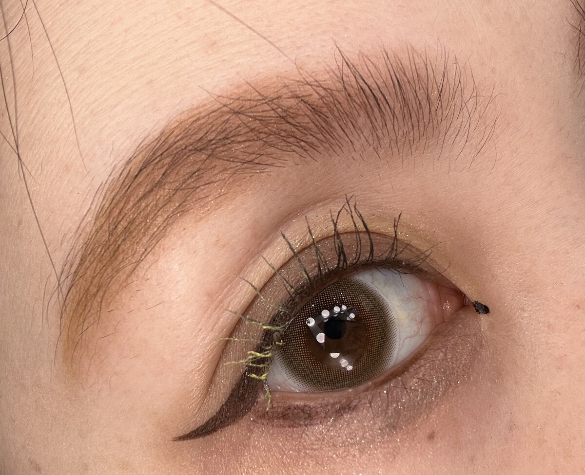 カラーリングマスカラ/uneven/マスカラを使ったクチコミ（3枚目）