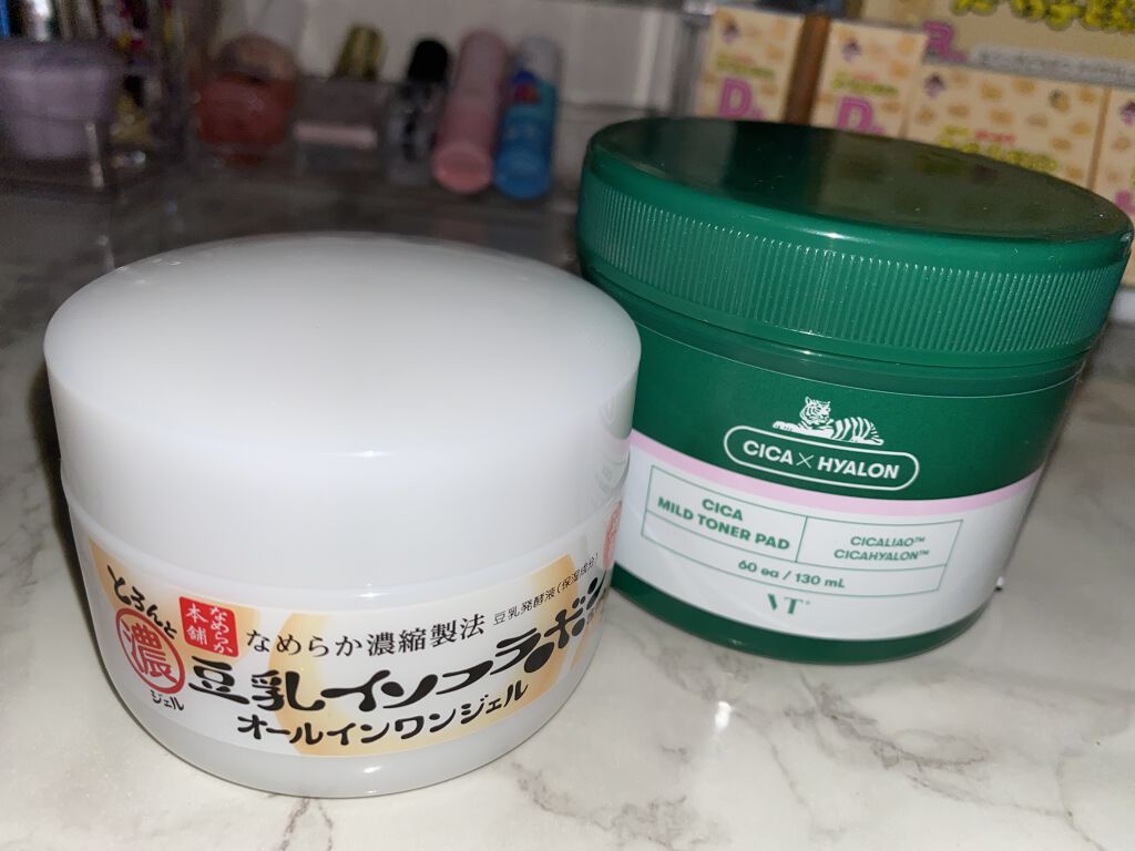 とろんと濃ジェル/なめらか本舗/オールインワン化粧品を使ったクチコミ（1枚目）