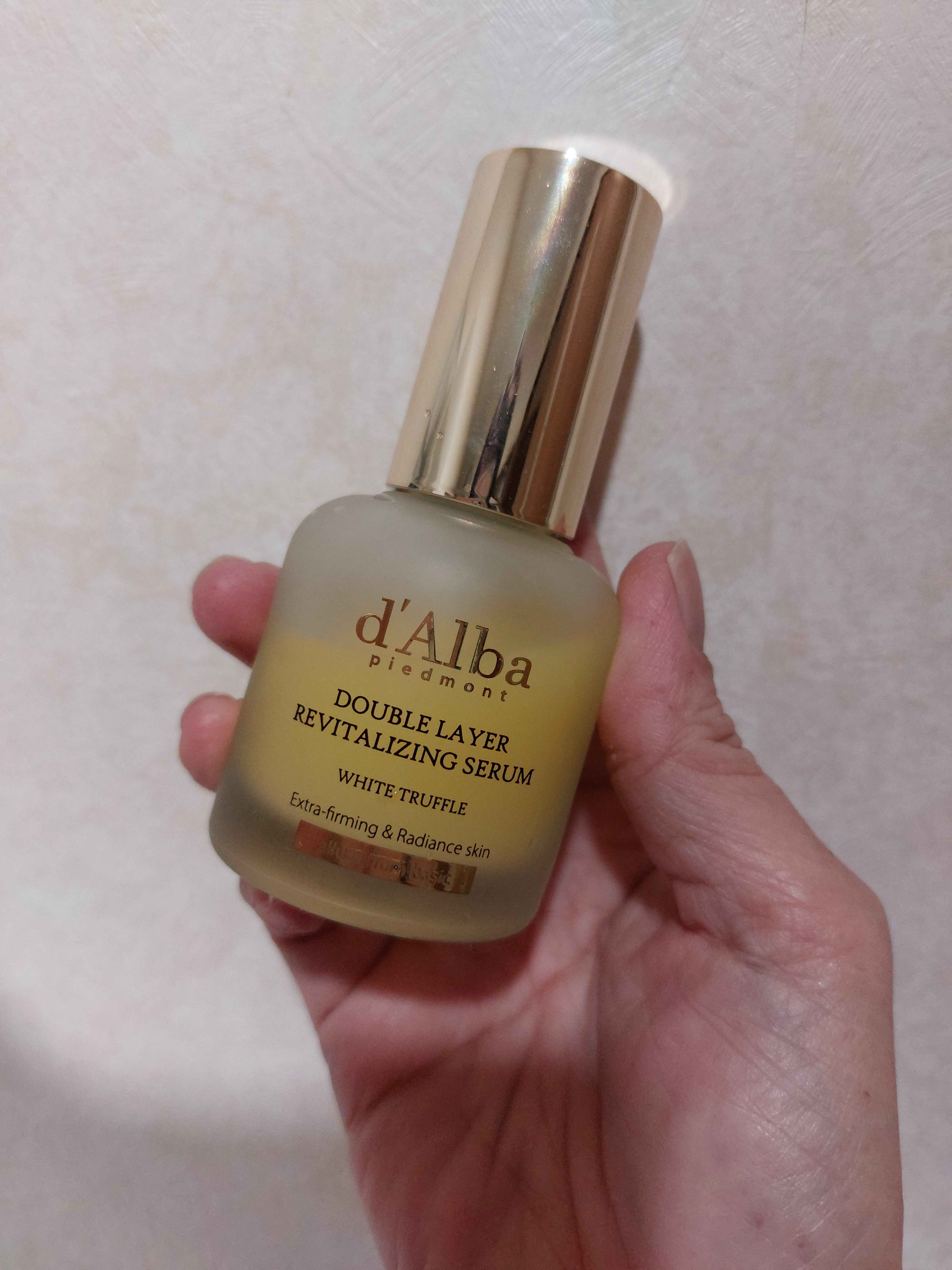 ホワイトトリュフダブルレイヤーリバイタライジングセラム/ダルバ/美容液を使ったクチコミ（2枚目）