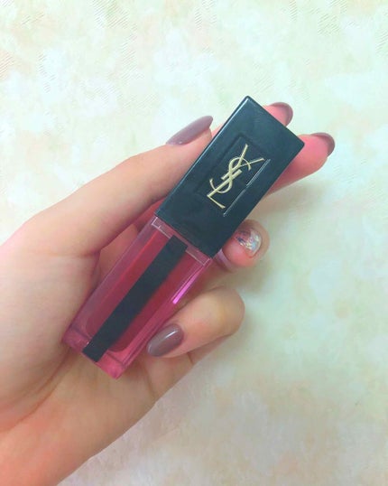 ルージュ ピュールクチュール ヴェルニ ウォーターステイン/YVES SAINT LAURENT BEAUTE/口紅を使ったクチコミ(1枚目)