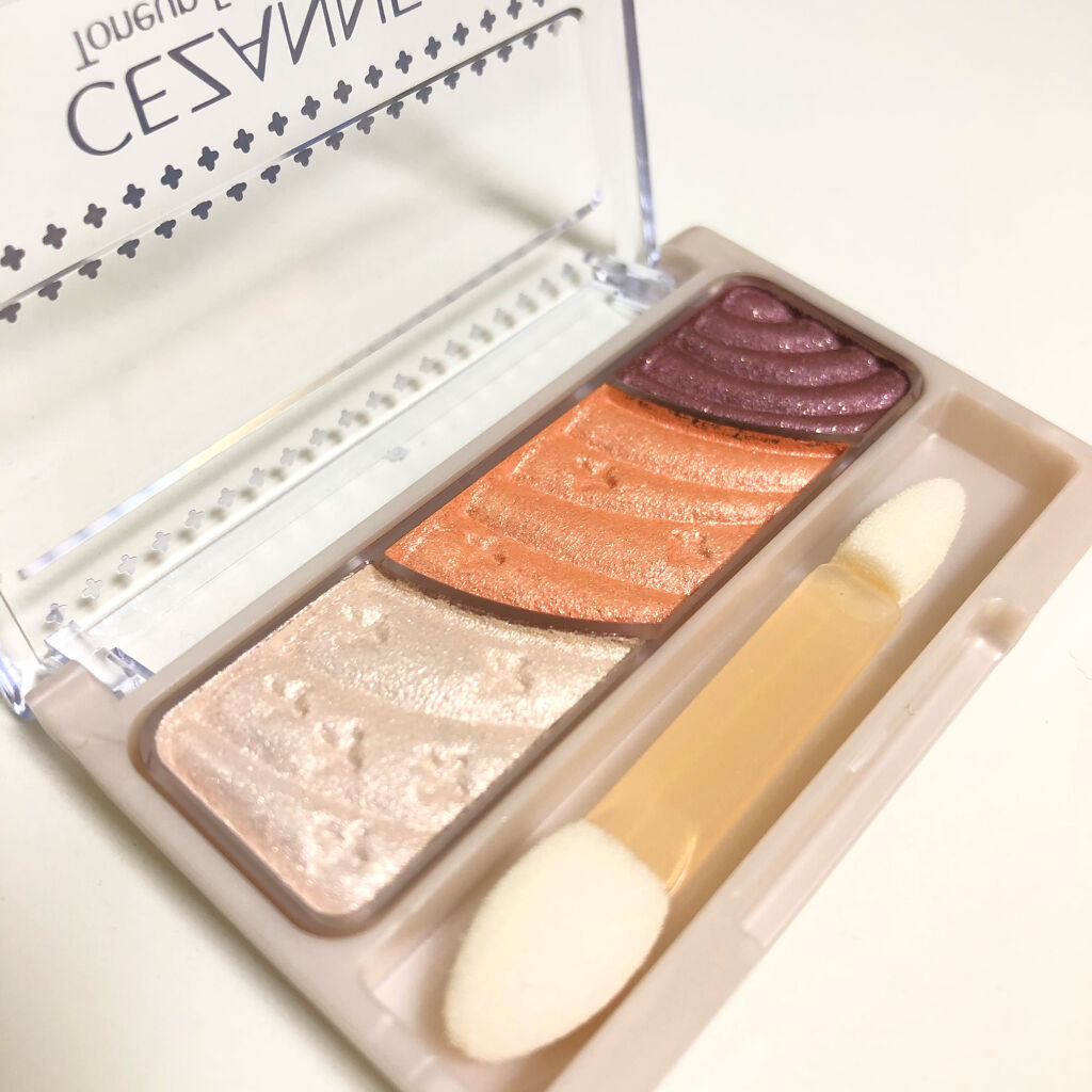 トーンアップアイシャドウ/CEZANNE/アイシャドウパレットを使ったクチコミ（2枚目）