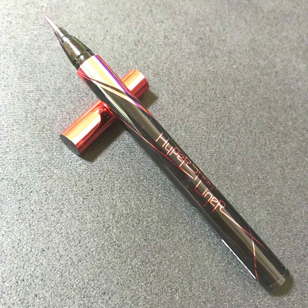 ハイパーシャープ ライナー R BR-3 ピーチブラウン/MAYBELLINE NEW YORK/リキッドアイライナーを使ったクチコミ（2枚目）