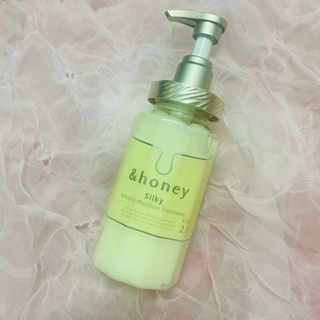 シルキー スムースモイスチャー シャンプー 1.0/ヘアトリートメント 2.0/&honey/市販シャンプーを使ったクチコミ(5枚目)