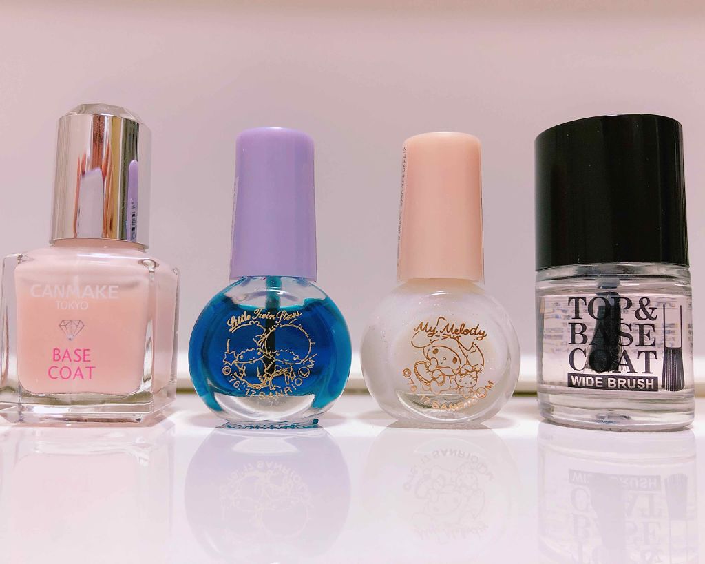 カラフルネイルズ ベースコート/キャンメイク/ネイルトップコートを使ったクチコミ（2枚目）
