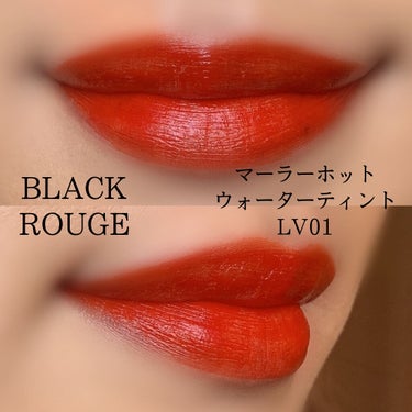 マーラーホットウォーターティント/BLACK ROUGE/口紅を使ったクチコミ（3枚目）