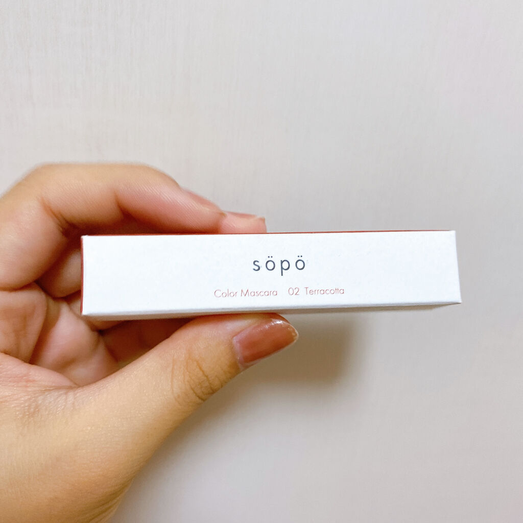 カラーマスカラ/sopo/マスカラを使ったクチコミ（2枚目）