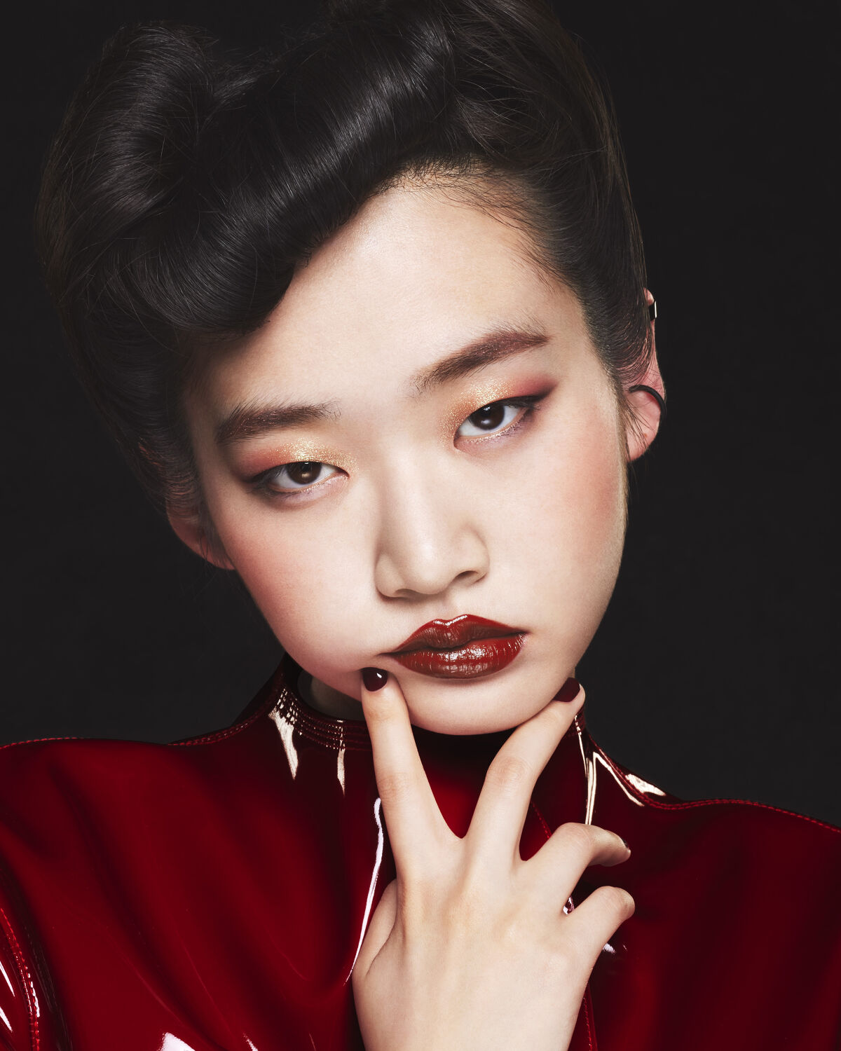 ルージュ アンリミテッドアンプリファイド マット/shu uemura/口紅を使ったクチコミ（2枚目）