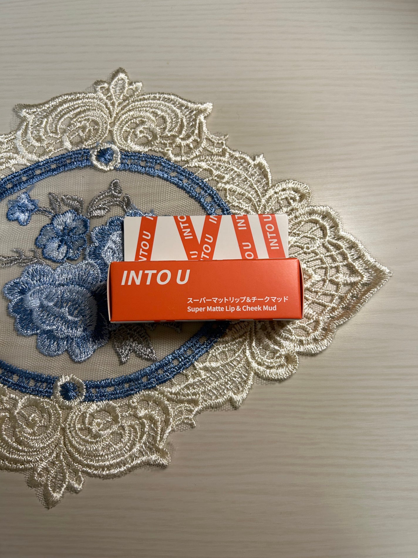 スーパーマットリップ&チークマッド/INTO U/口紅を使ったクチコミ(1枚目)