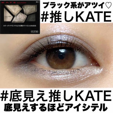 カラーシャスダイヤモンド BK-1/KATE/アイシャドウパレットを使ったクチコミ（1枚目）