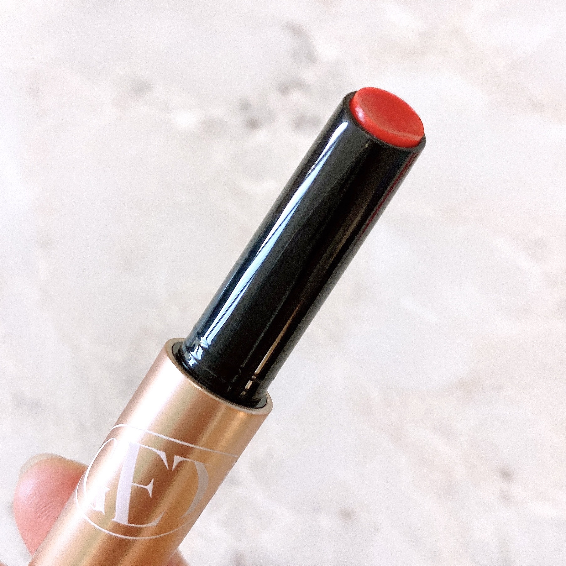 ゲットイットティントグレーズバーム 05 コーラルフィズ/TONYMOLY/リップティントを使ったクチコミ（2枚目）