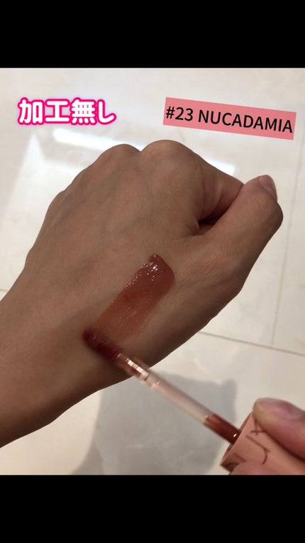 ジューシーラスティングティント/rom&nd/リップティントを使ったクチコミ(7枚目)