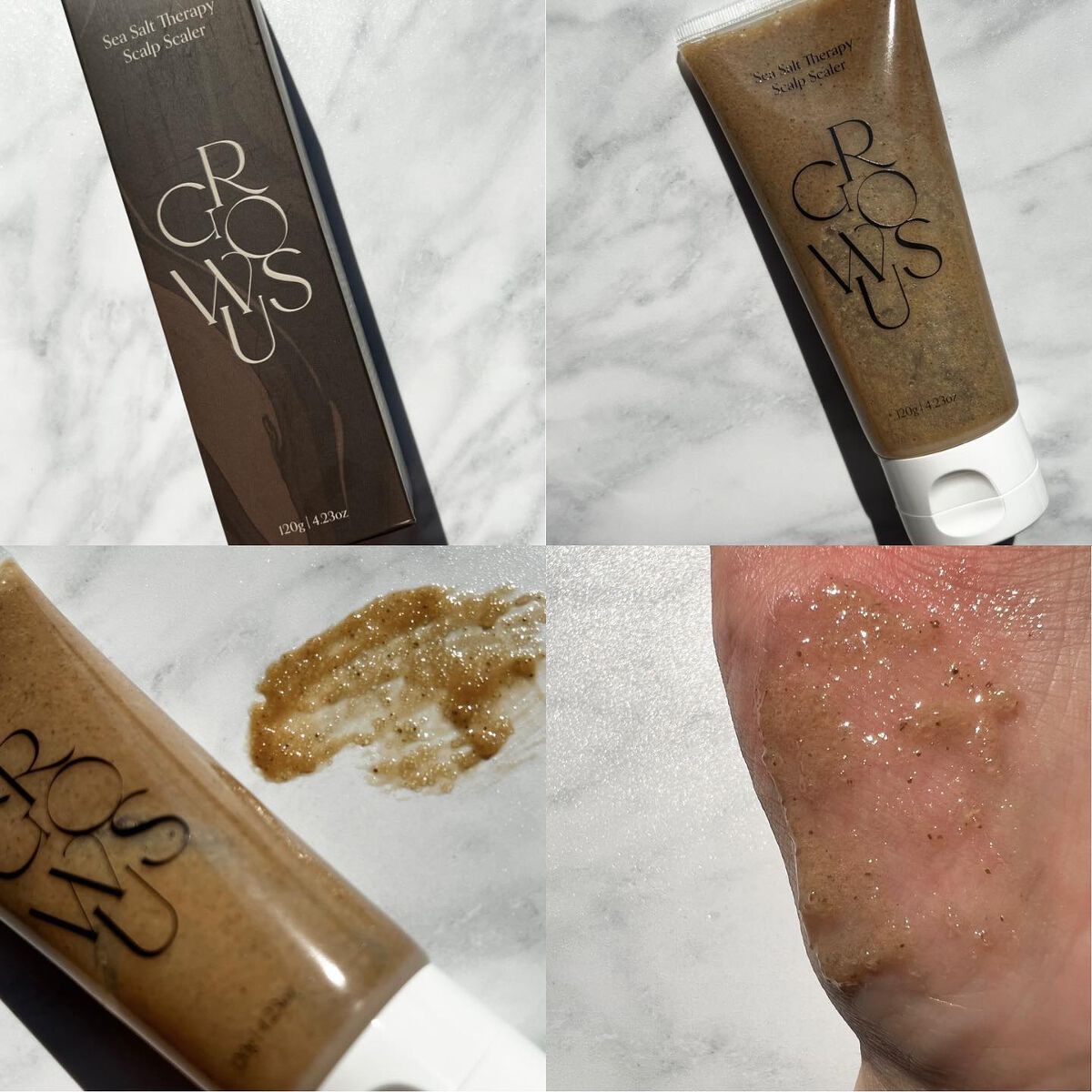 シーソルトセラピースカルプスケーラー/GROWUS/ヘッドスクラブを使ったクチコミ（2枚目）